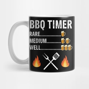 Funny Drinking Beer Team BBQ Timer Barbecue Drinking Grilling Mug